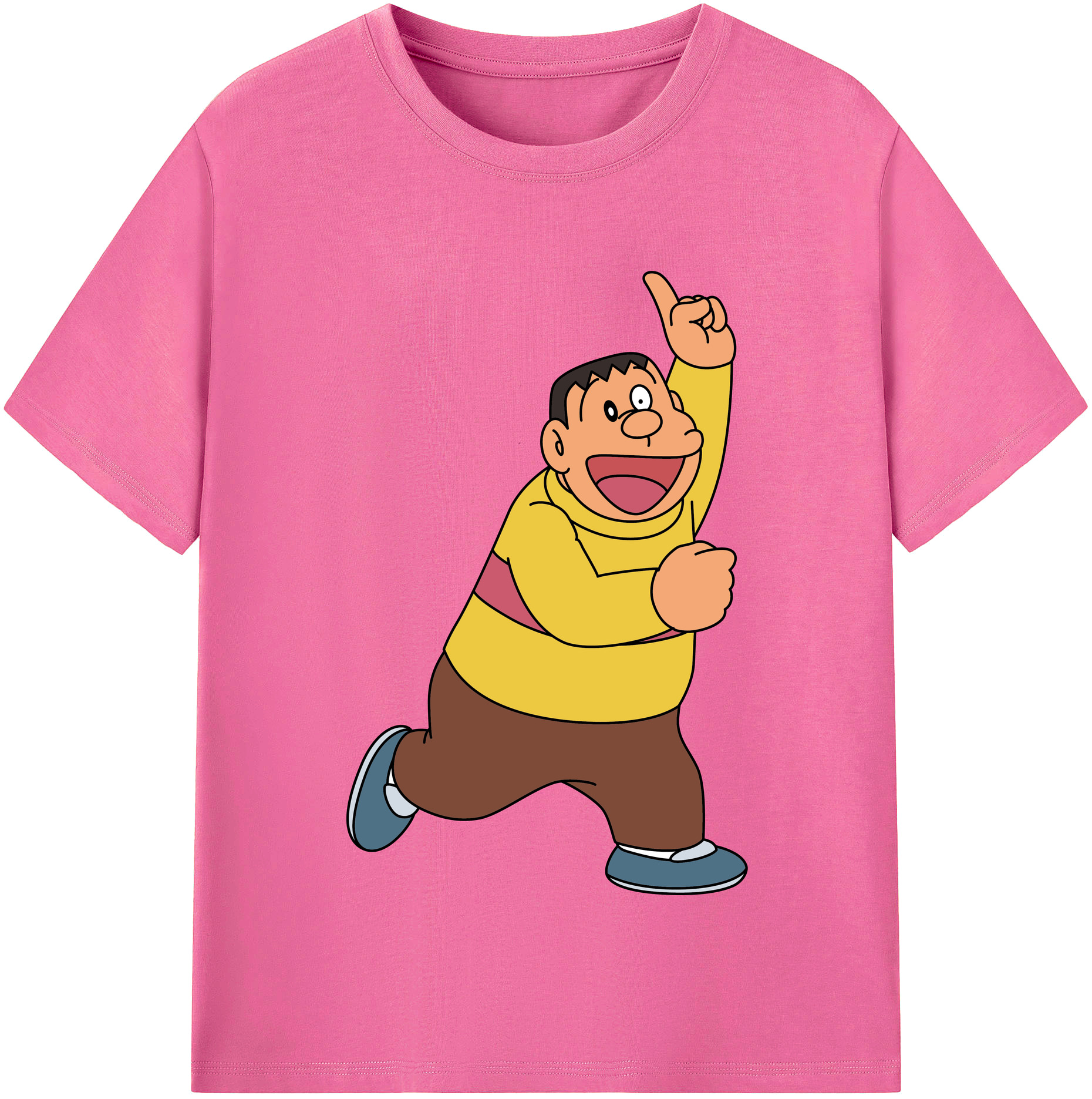 （画像用） ドラえもん 剛田武 Doraemon Gouta Takeshi レディースカジュアルプリントTシャツ（綿100％）